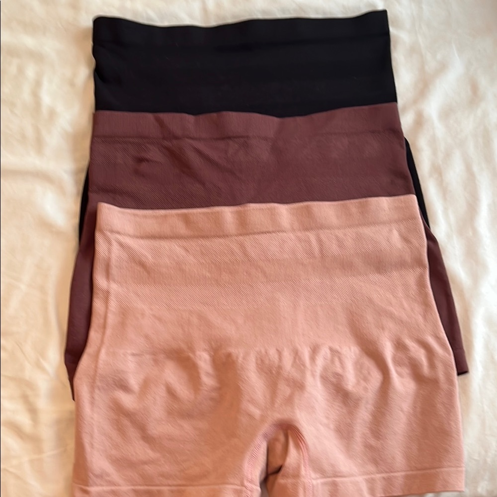 Set of Three Skinny Girl underpants in Black, Brown, and Pink-NWOT L